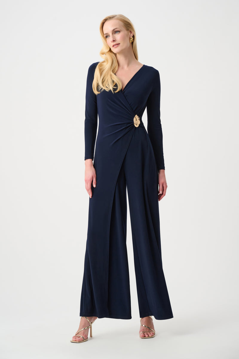 Joseph Ribkoff Silky Knit Wide Leg Jumpsuit – Daisy Trading Co.
