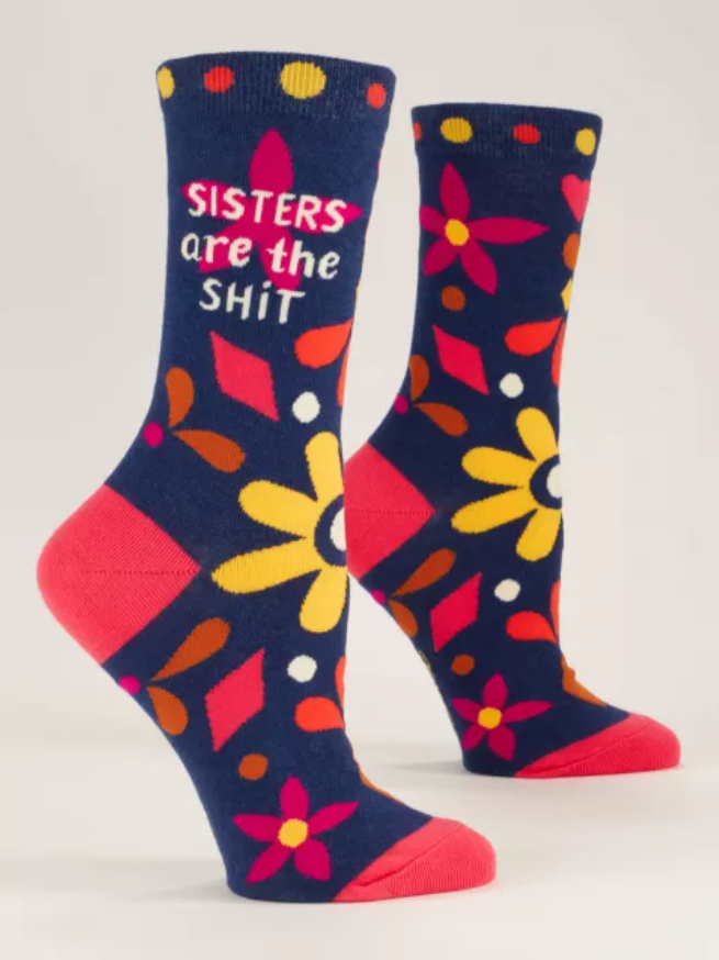 Blue Q Sisters Are the Sh*t Crew Socks