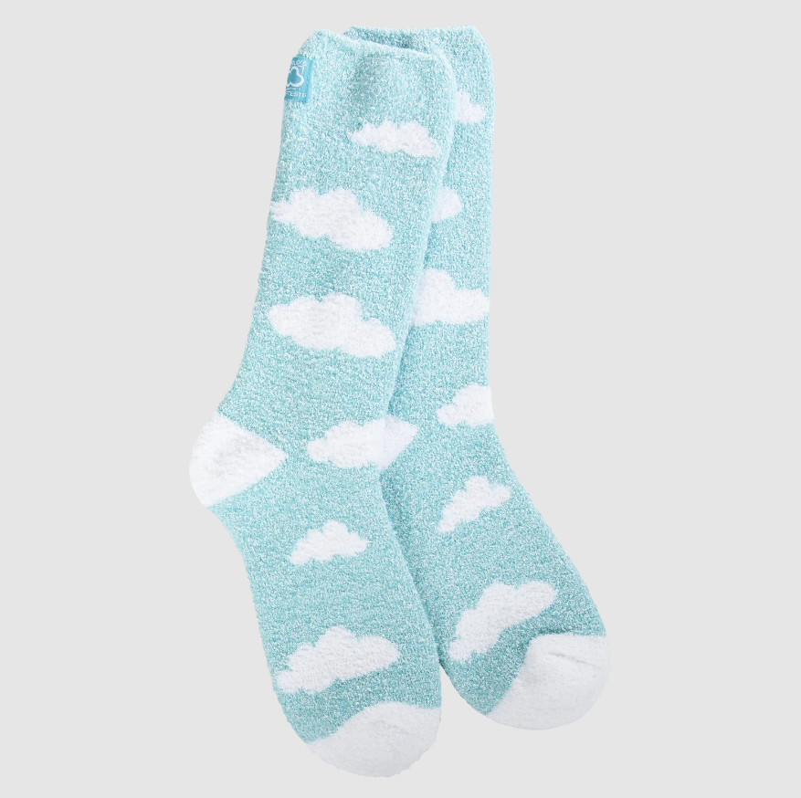 World's Softest Socks - Cozy Crew Cloud Turquoise