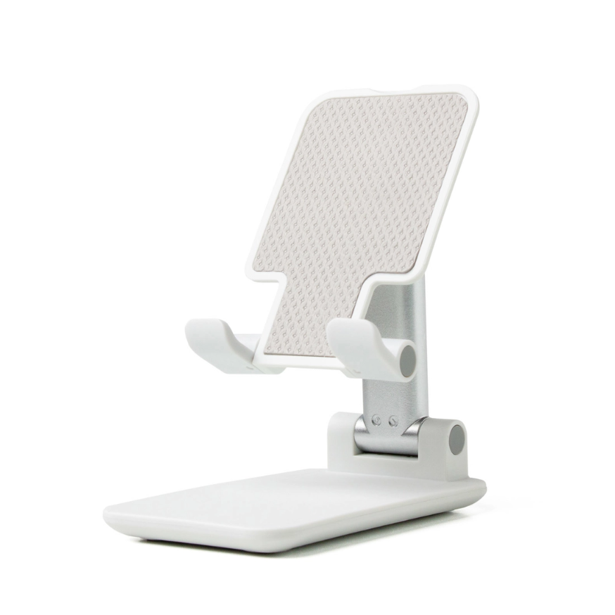 Modern Monkey Hold the Phone Folding Tech Stand White