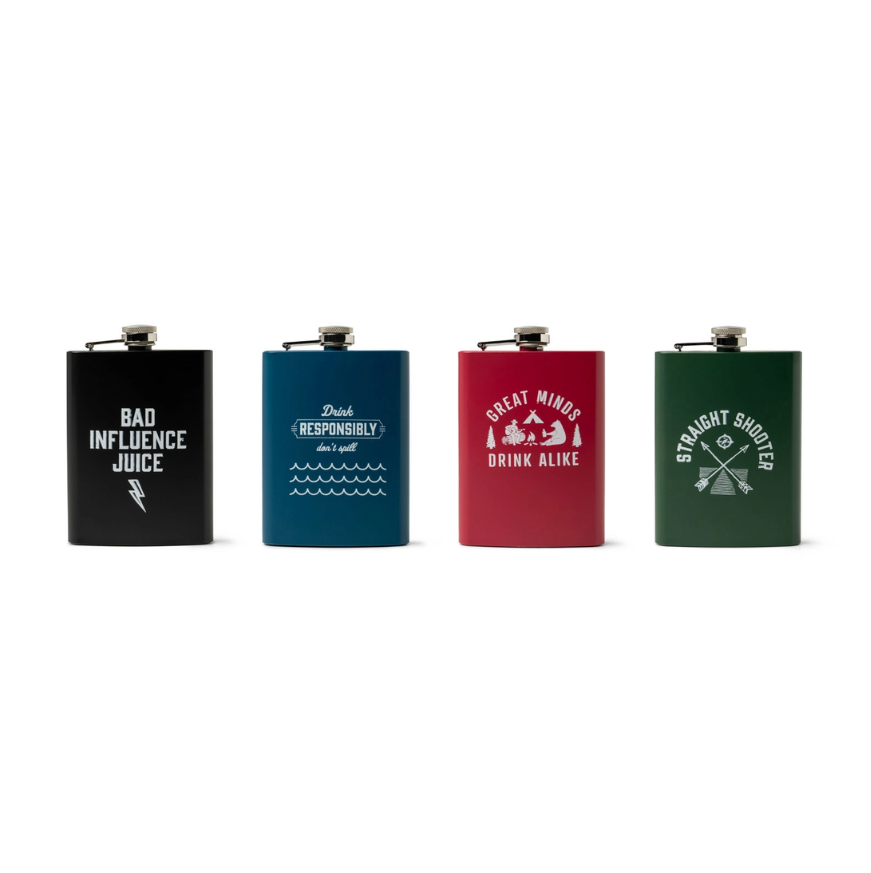 Bunkhouse On the Rockies Stainless Steel Flask