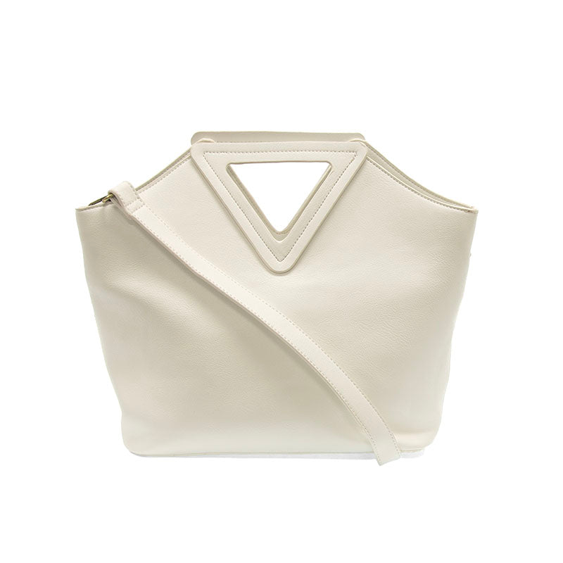 Joy Susan Sophie Triangle Handle Bag White