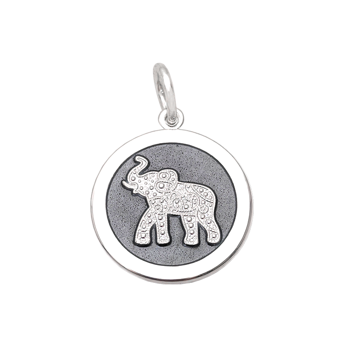 LOLA® Elephant Silver Pendant Pewter
