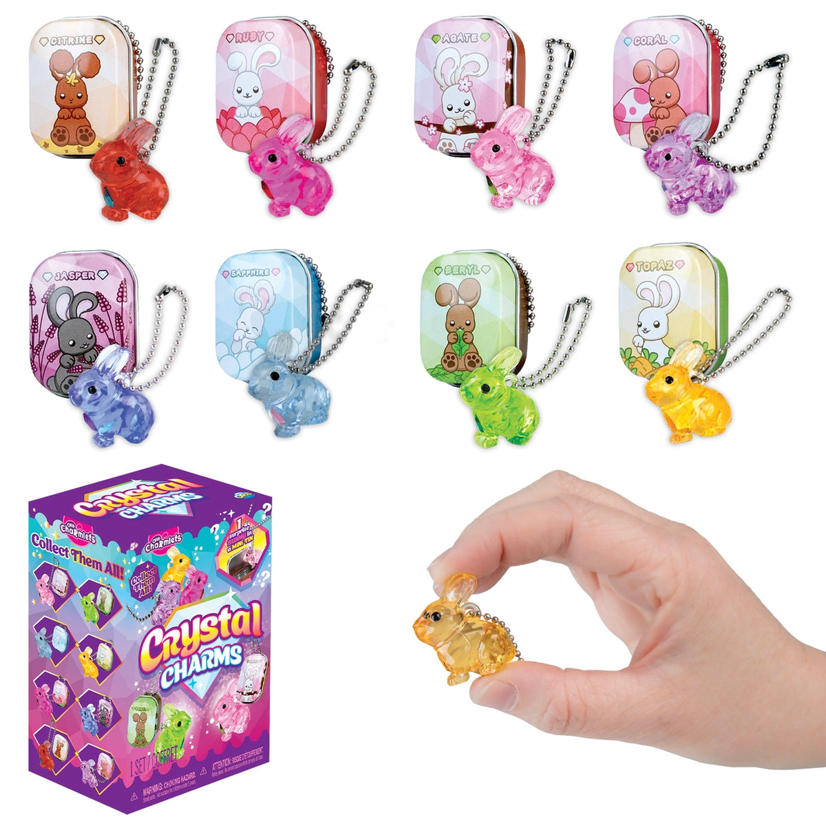 Crystal Cuties Blind Box – Surprise Bunny Collectible Toy – Daisy