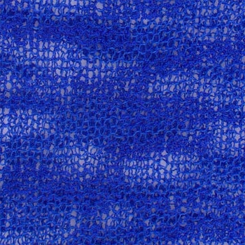 Van Klee Tissue Knit Slub Knit Poncho Cobalt