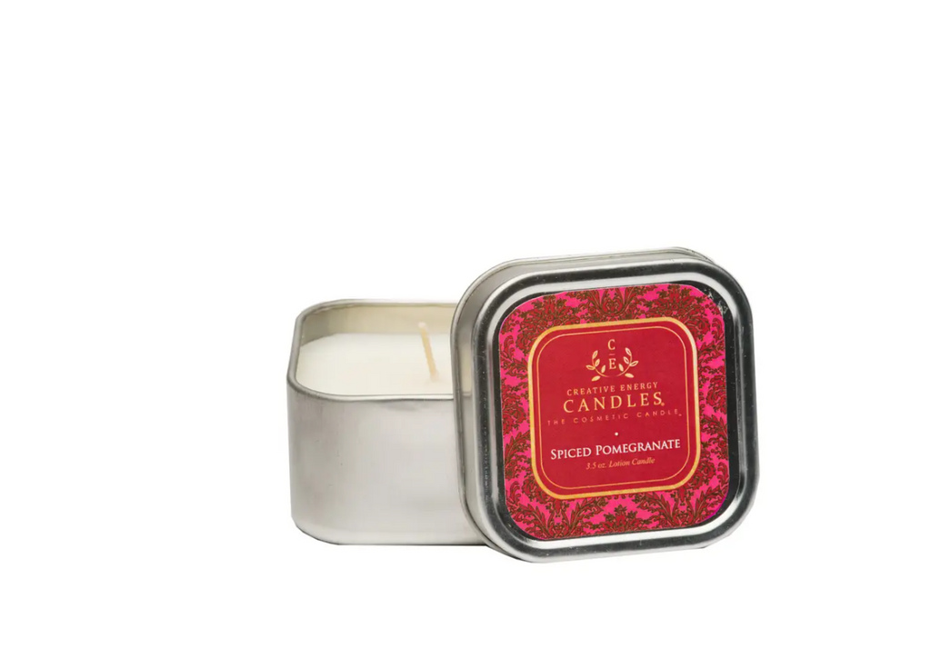 Creative Energy Candles Spiced Pomegranate: Travel Tin Candle