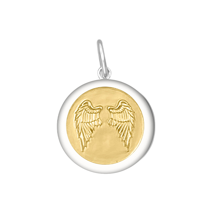 Lola Jewelry Angel Wings Gold Pendant Gold Center Vermeil
