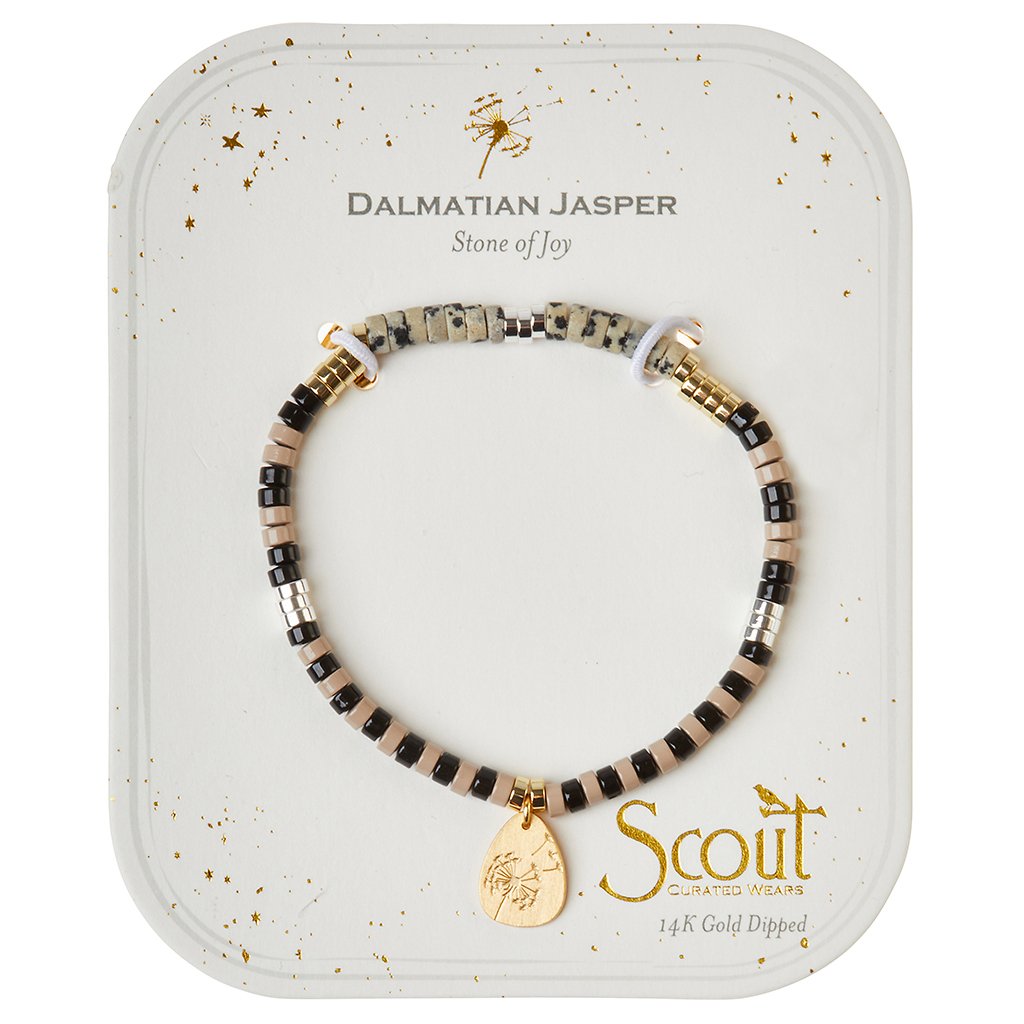 Scout Curated Wears dalmatian jasper charm bracelet