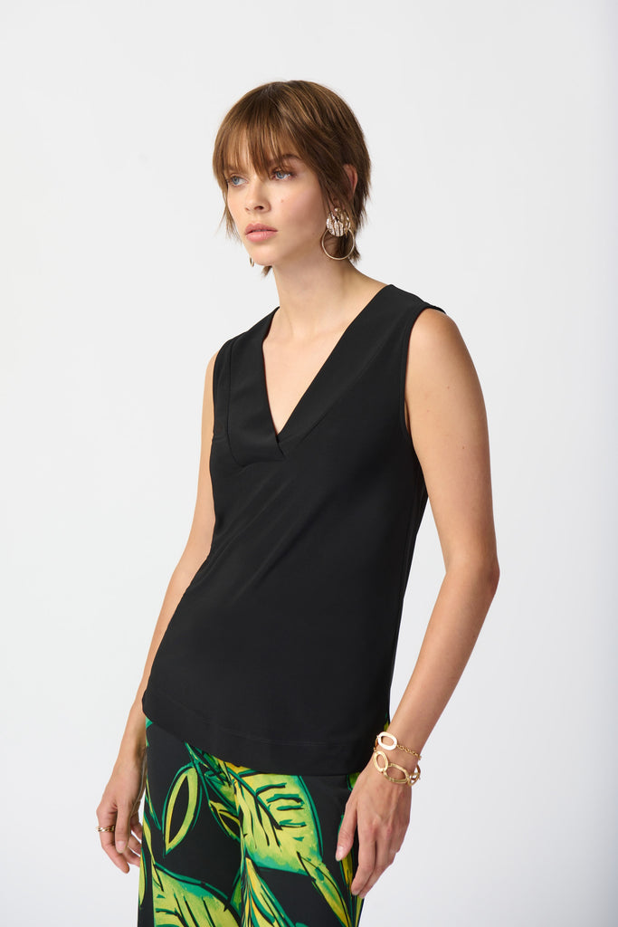 Joseph Ribkoff Silky Knit Sleeveless Top Black