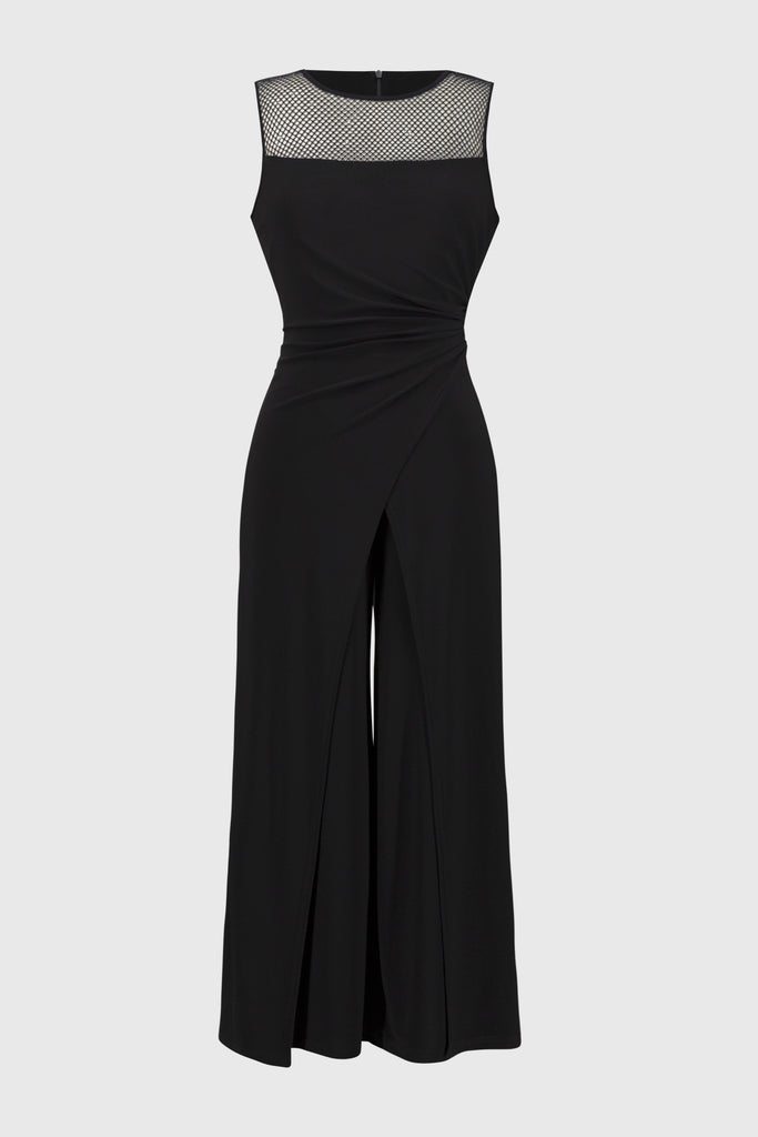 Joseph Ribkoff Silky Knit Sleeveless Culotte Jumpsuit Black