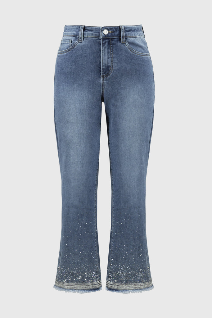 Joseph Ribkoff Straight Fit Crop Stretch Jeans