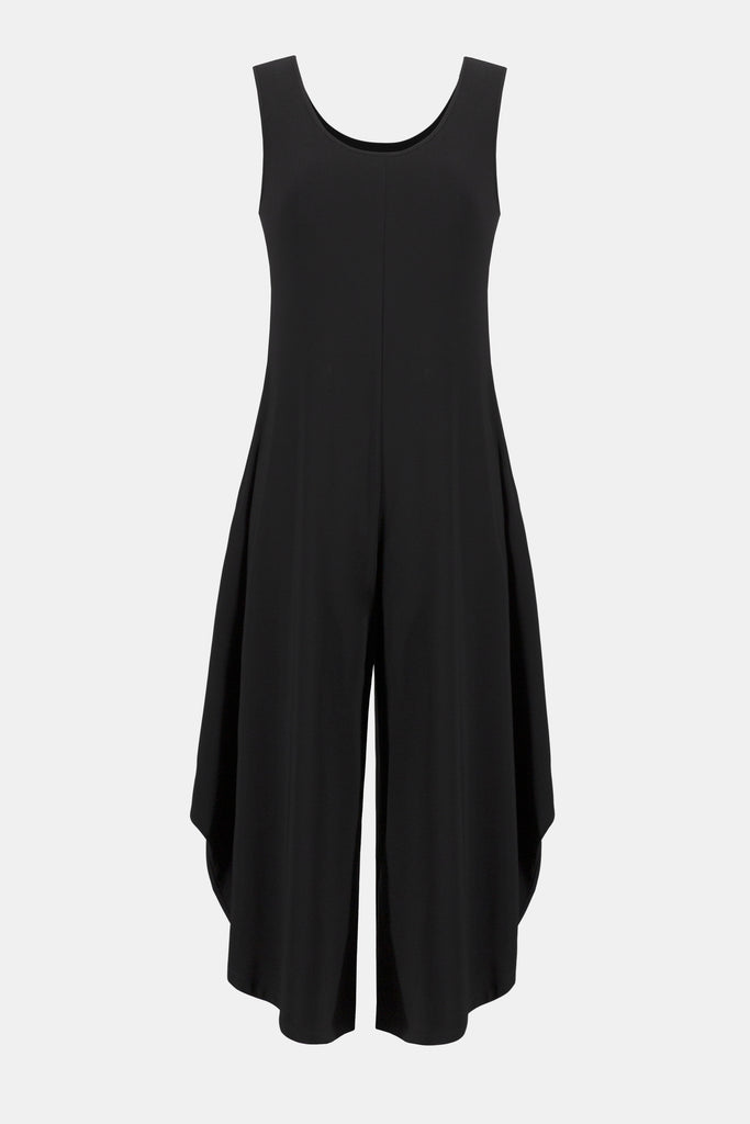 Joseph Ribkoff Silky Knit Wide-Leg Sleeveless Jumpsuit