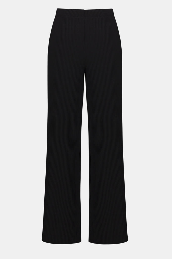 Joseph Ribkoff pleated scuba crepe wide-leg pants with pull-on waistband