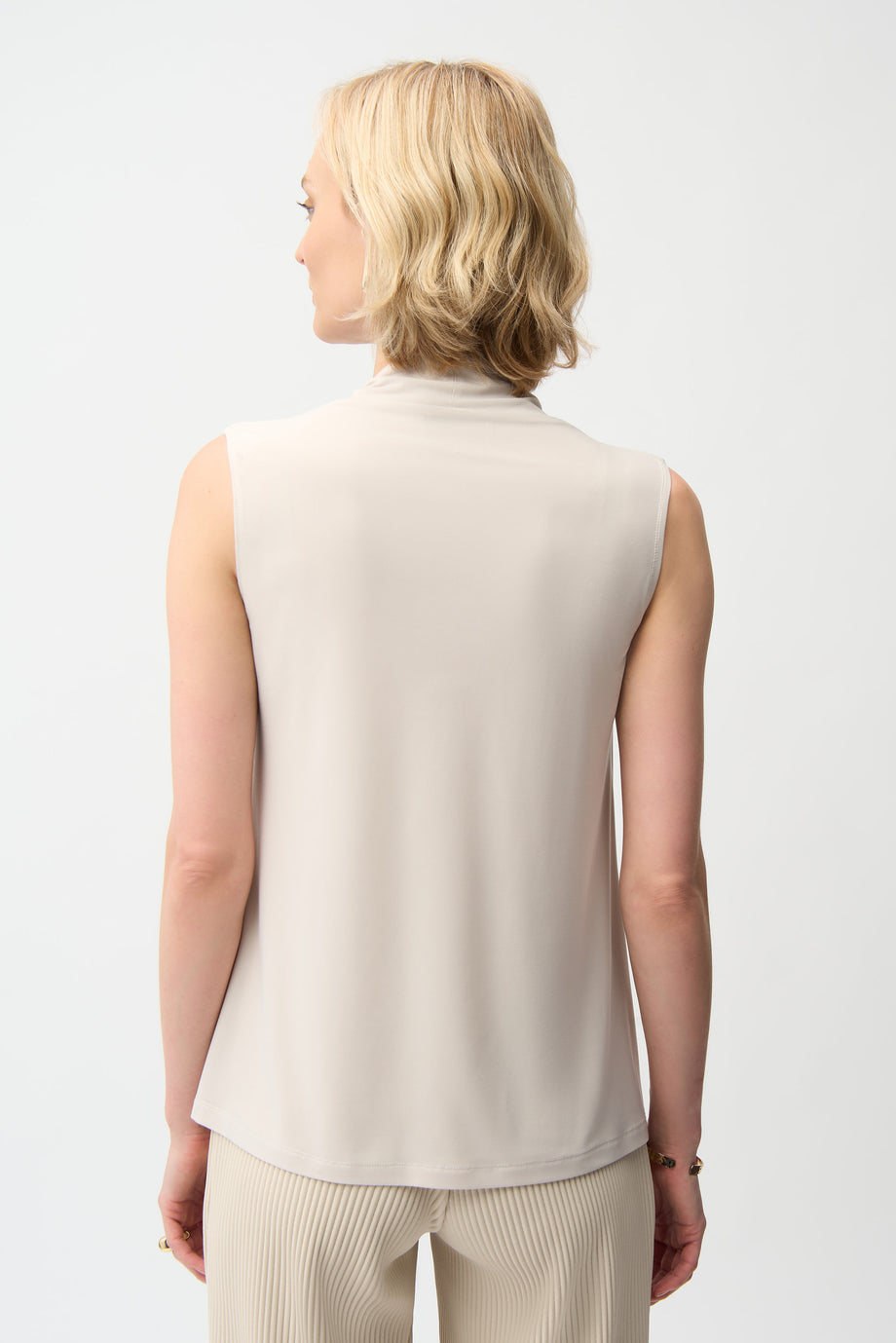 Joseph Ribkoff Silky Knit Sleeveless Trapeze Top with V-Neck