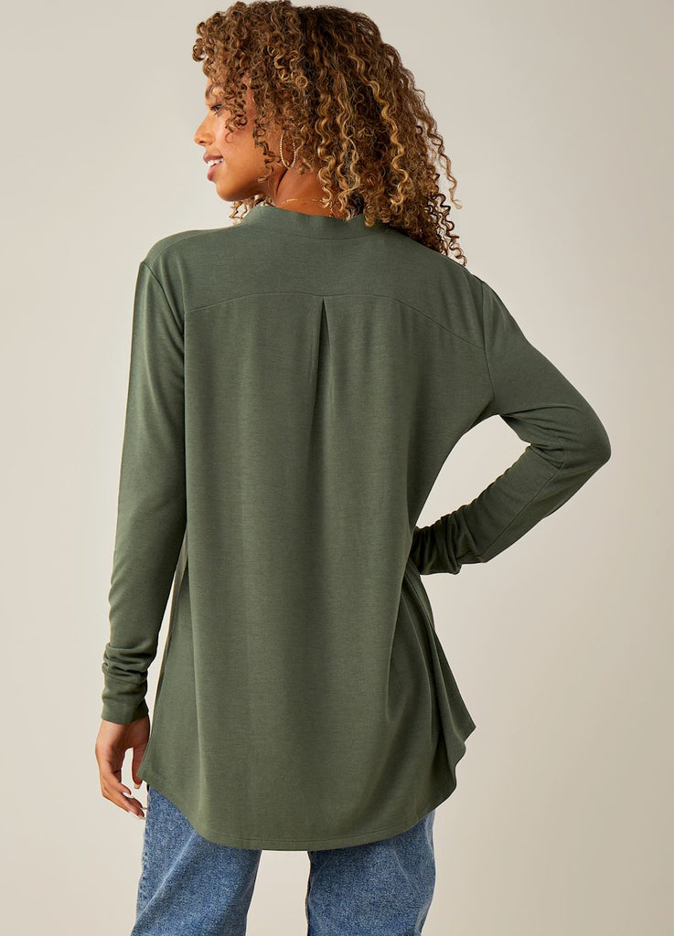 Charlie Paige Akasha Swing Top Green