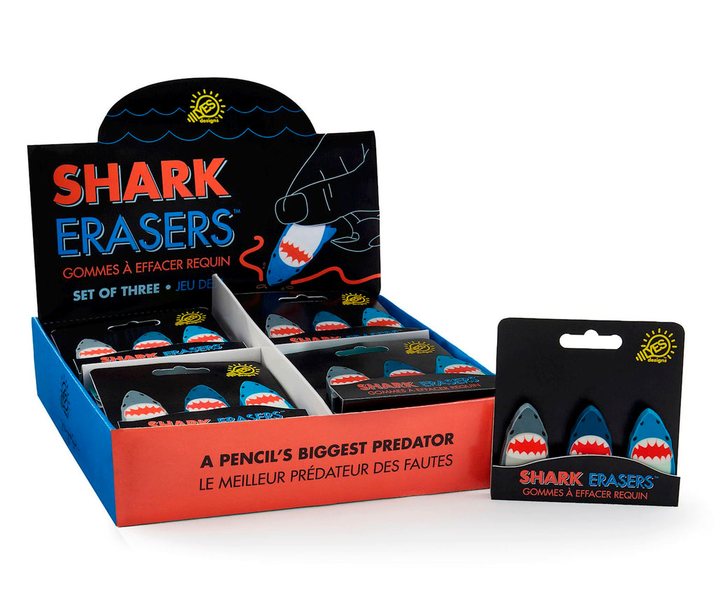 Giftcraft Shark Eraser Set