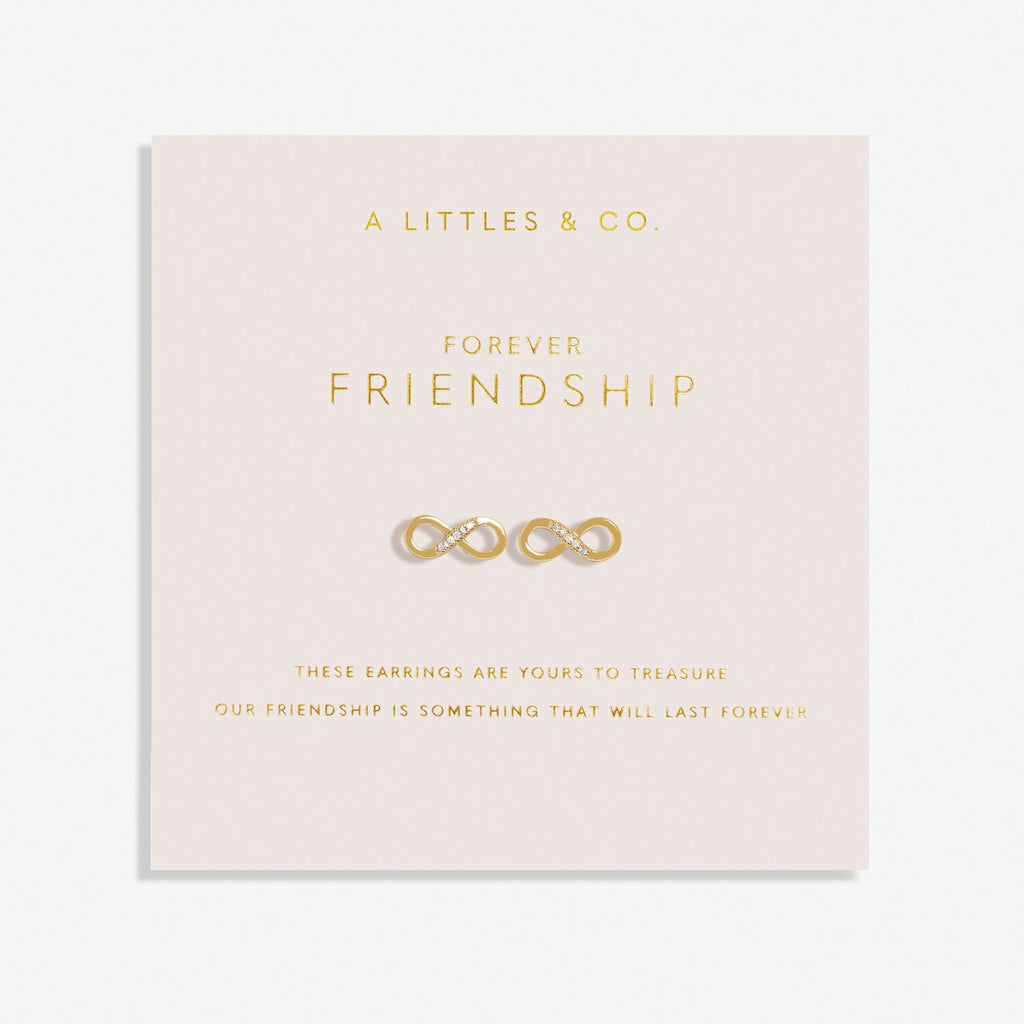 A Littles & Co Gold Forever Yours 'Forever Friendship' Earrings