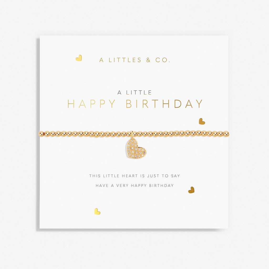 A Littles & Co Gold A Little 'Happy Birthday'