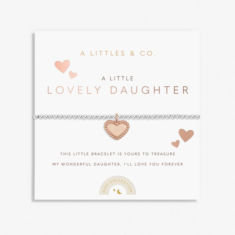 A Littles & Co Kids' A Little 'Lovely Daughter' Bracelet