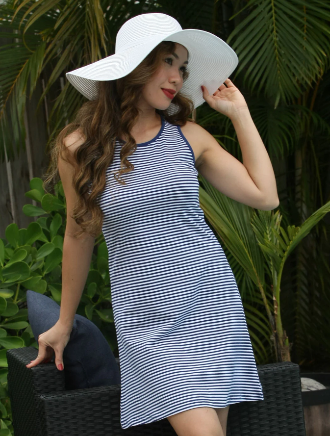 AnaClare Molly Dress Navy Stripe