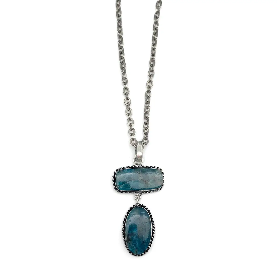 Anju Kashi Semiprecious Stone Pendant Necklace - Apatite