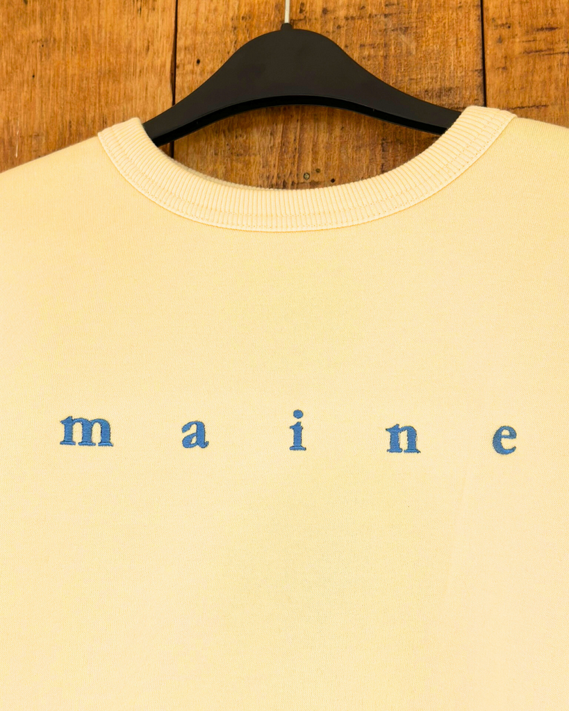 Daisy Trading Co. Maine garment dyed oversized sweatshirt