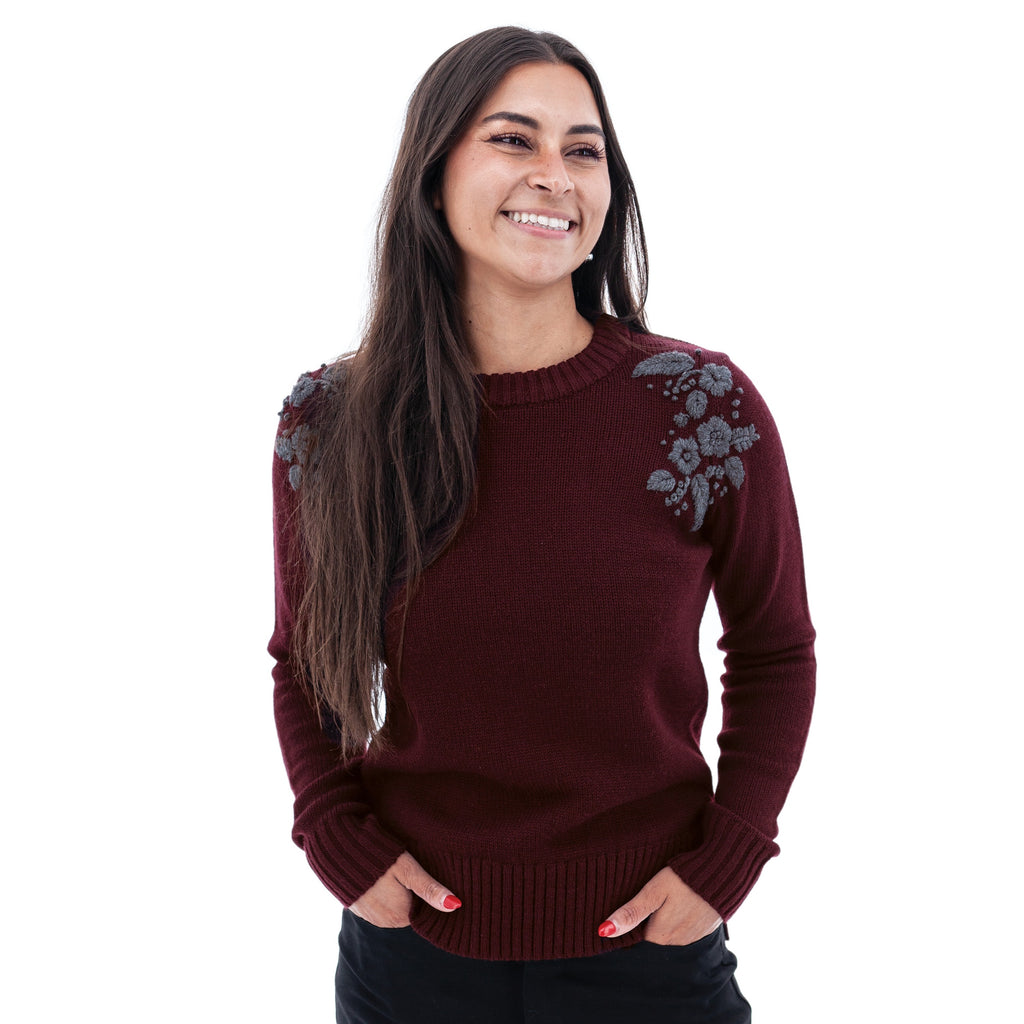 Aventura Lindley Embroidered Sweater