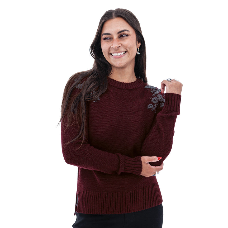 Aventura Lindley Embroidered Sweater