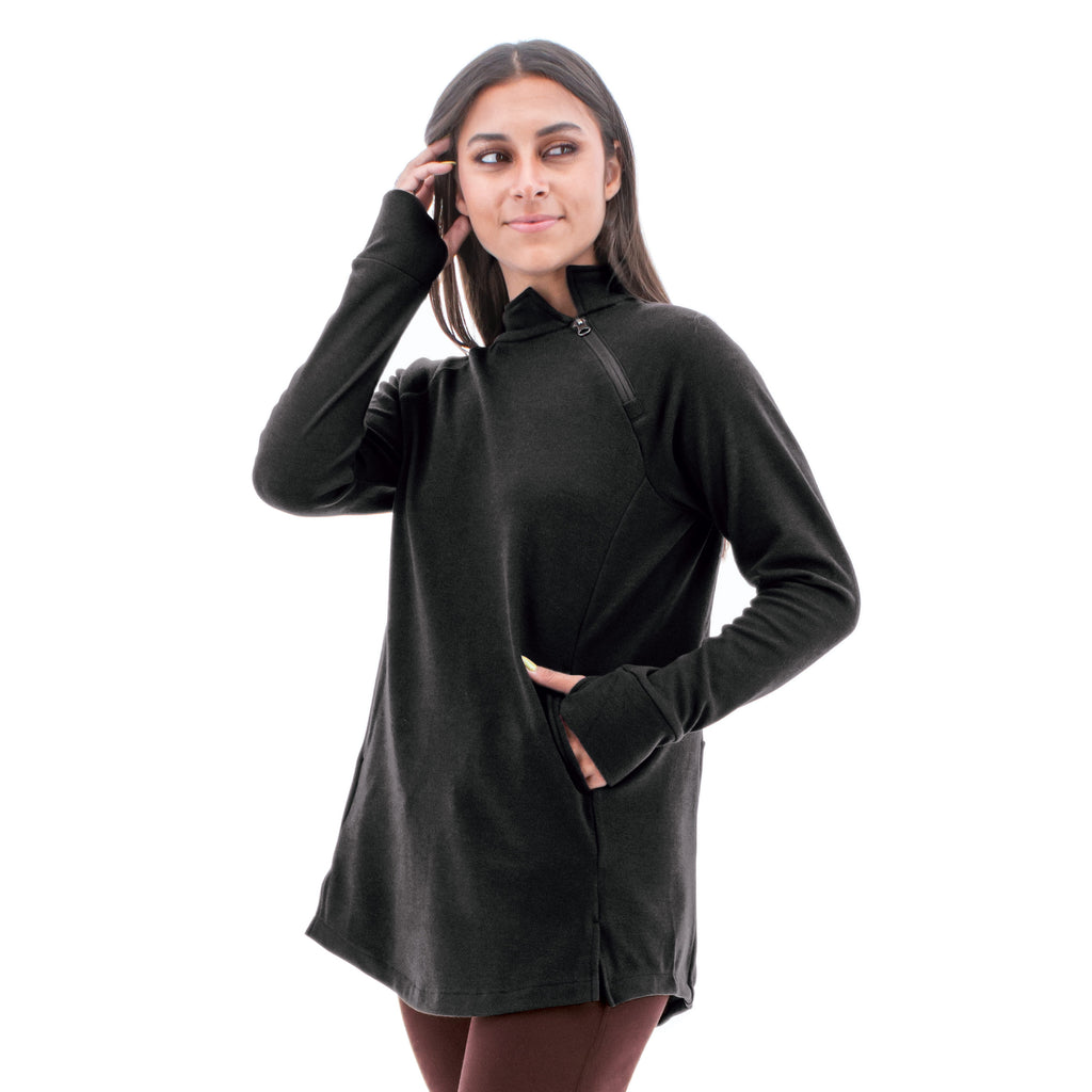 Aventura McKenna Fleece Tunic Black