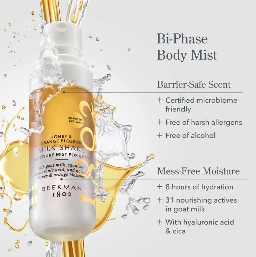 Alcohol-free moisture mist with squalane and hyaluronic acid