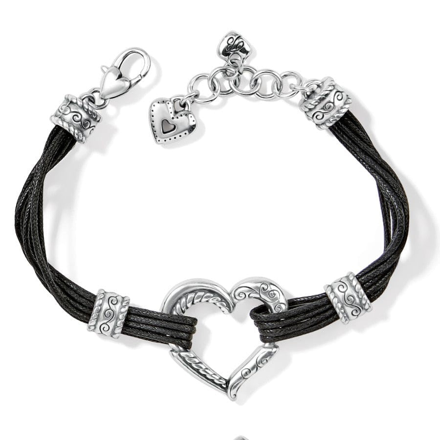 Brighton Heritage Heart Bracelet - Black