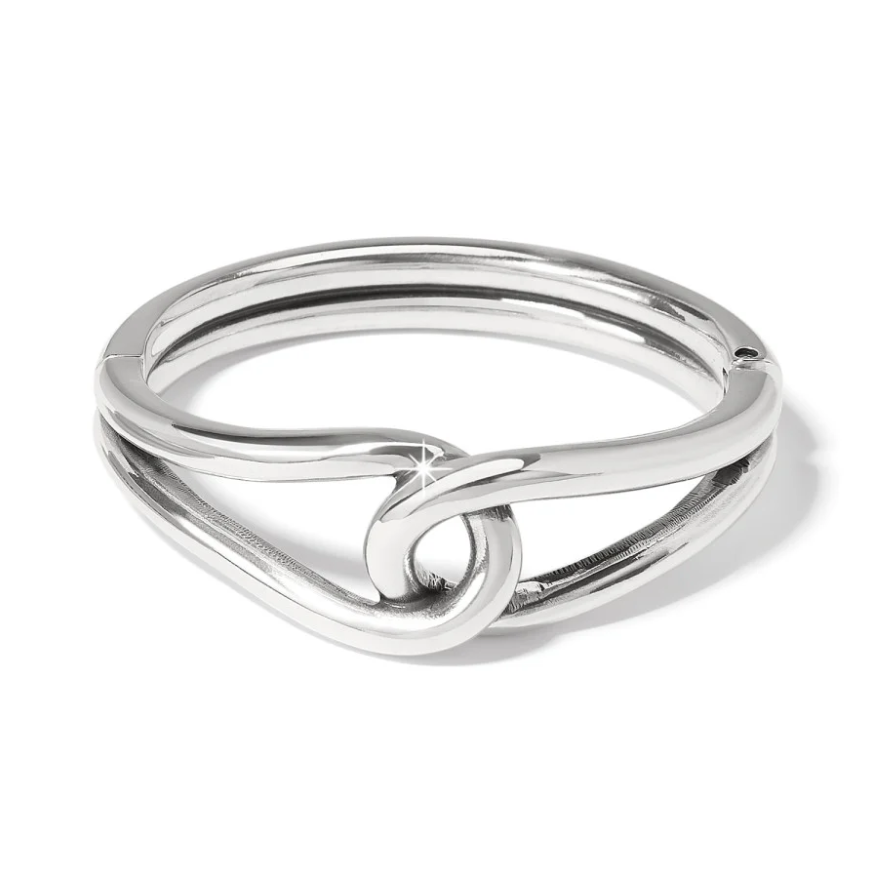 Brighton Interlok Curve Hinged Bangle