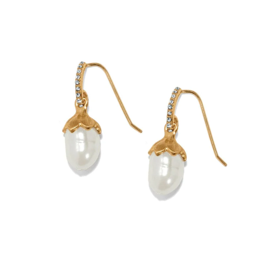 Brighton Everbloom Pearl Drop French Wire Earrings