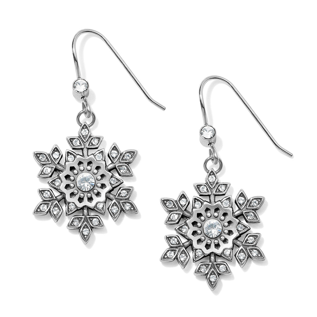Brighton Glint Snowflake French Wire Earrings