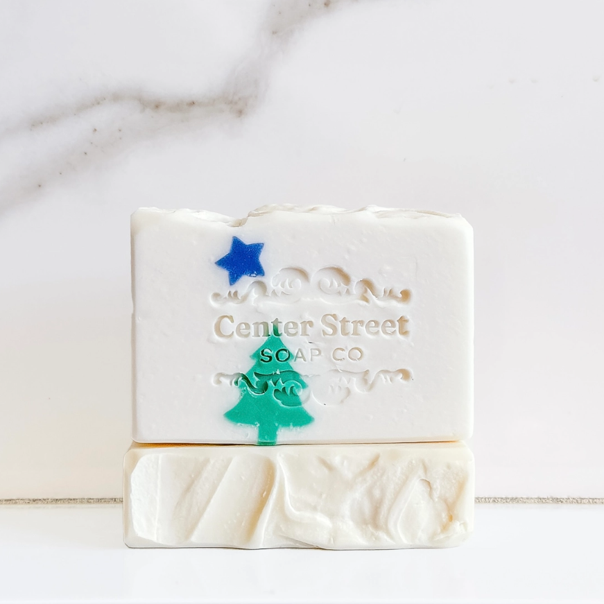 Center Street Soap Co. Homemade Soap  - 4oz Maine Flag