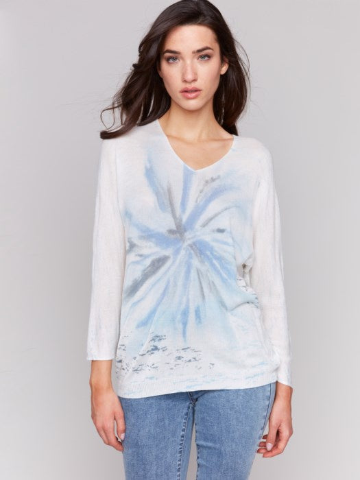 Charlie B Printed Dolman Sweater