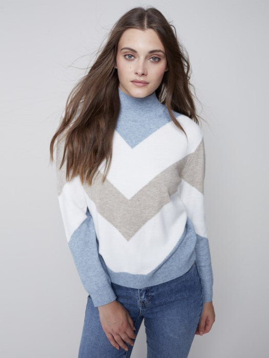 Charlie B Chevron Stripe Sweater
