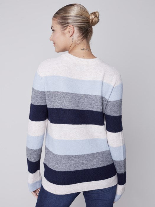 Charlie B Plush Striped Sweater