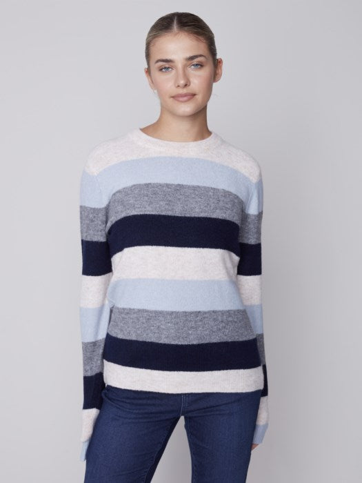 Charlie B Plush Striped Sweater