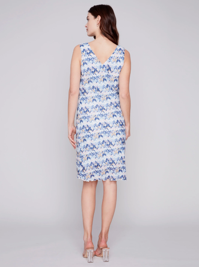 Charlie B Sleeveless Printed Cotton Gauze Dress