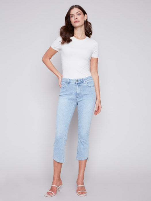 Charlie B Cropped Bootcut Jeans