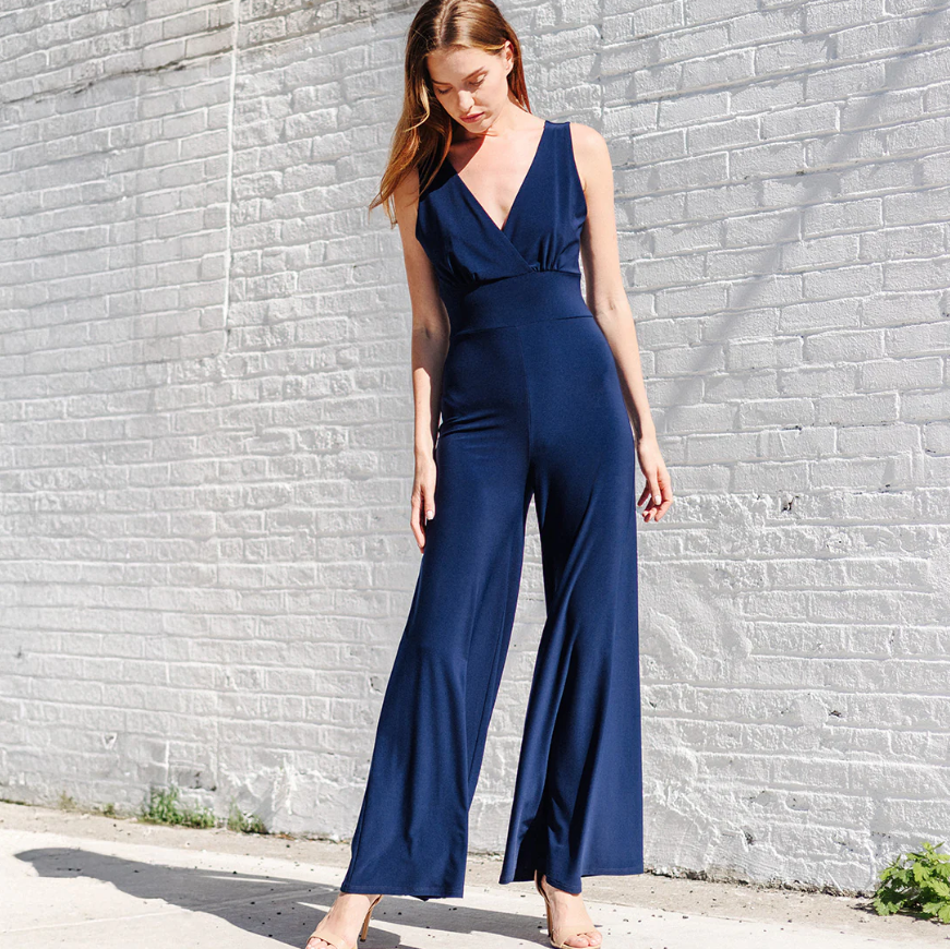 Clara Sun Woo Signature Jumpsuit Navy