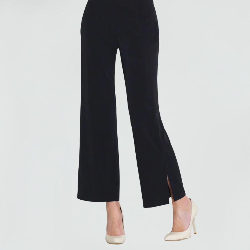 Clara Sunwoo Side Slit Ankle Pant with relaxed straight-leg silhouette
