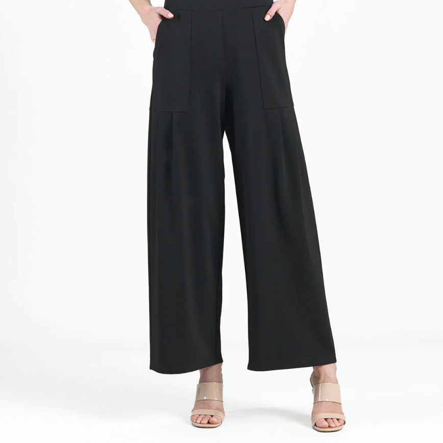 Clara Sun Woo Pleated Wide Leg Pocket Pant