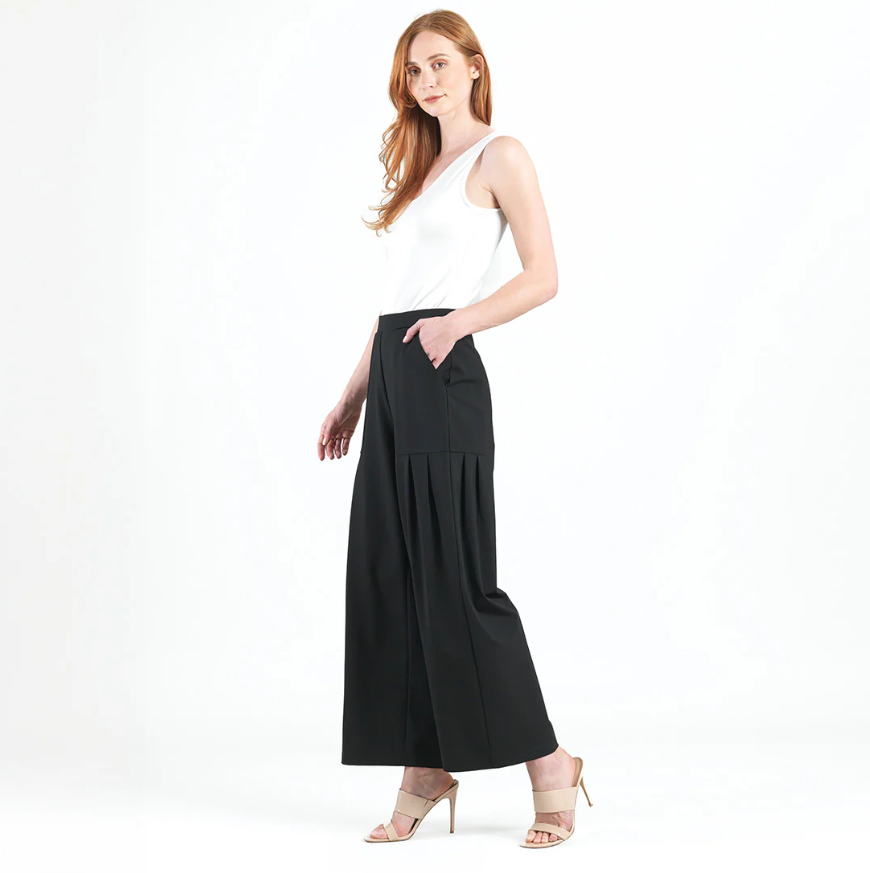 Clara Sun Woo Pleated Wide Leg Pocket Pant