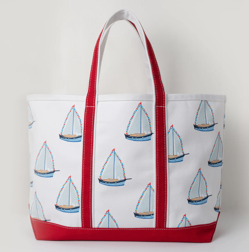 Crab & Cleek Tote Bag Sailboats