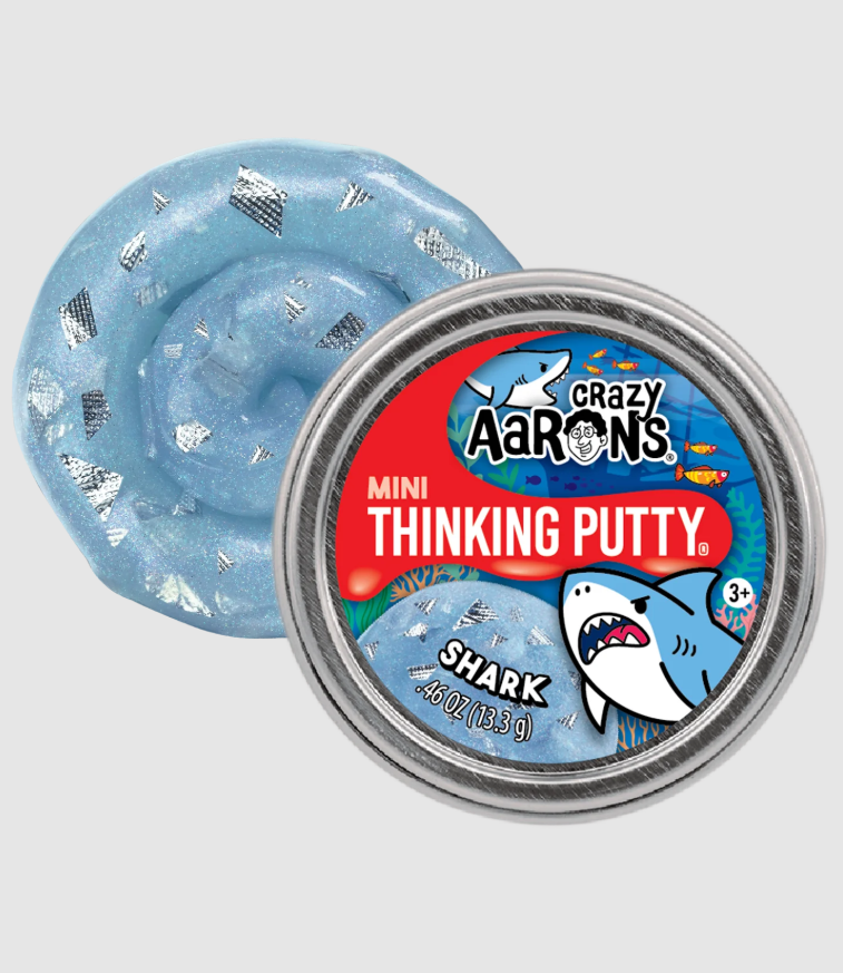 Crazy Aarons Mini Tin Thinking Putty® Shark