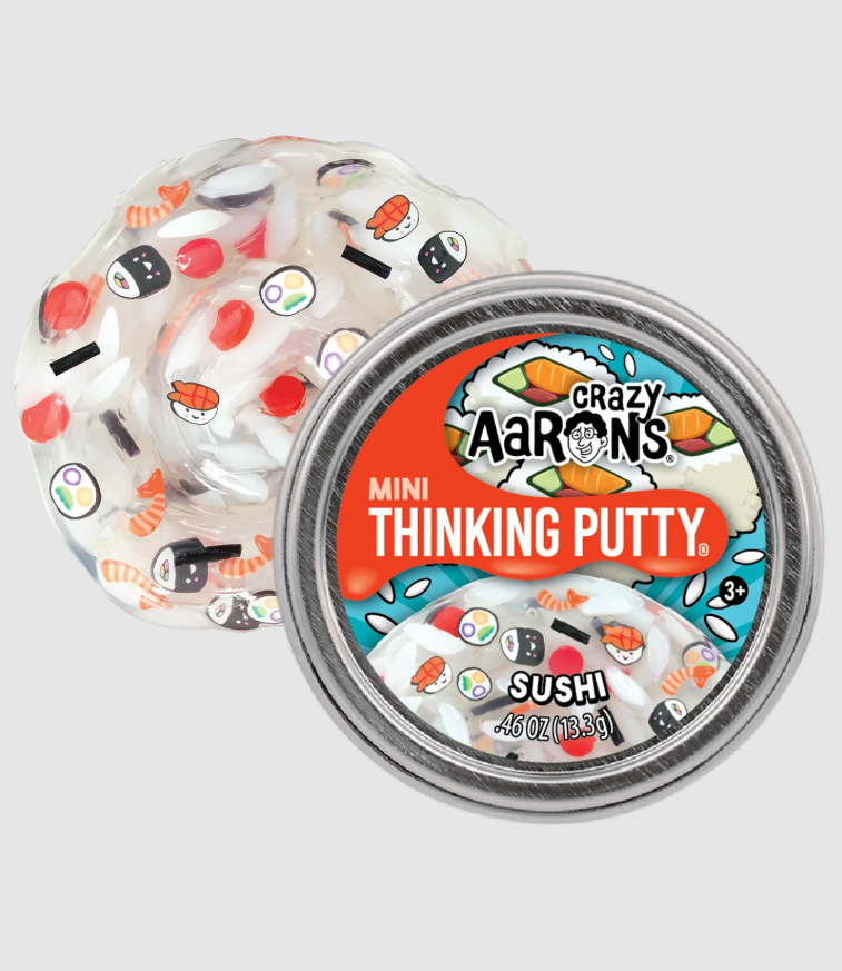 Crazy Aarons Mini Tin Thinking Putty® Sushi