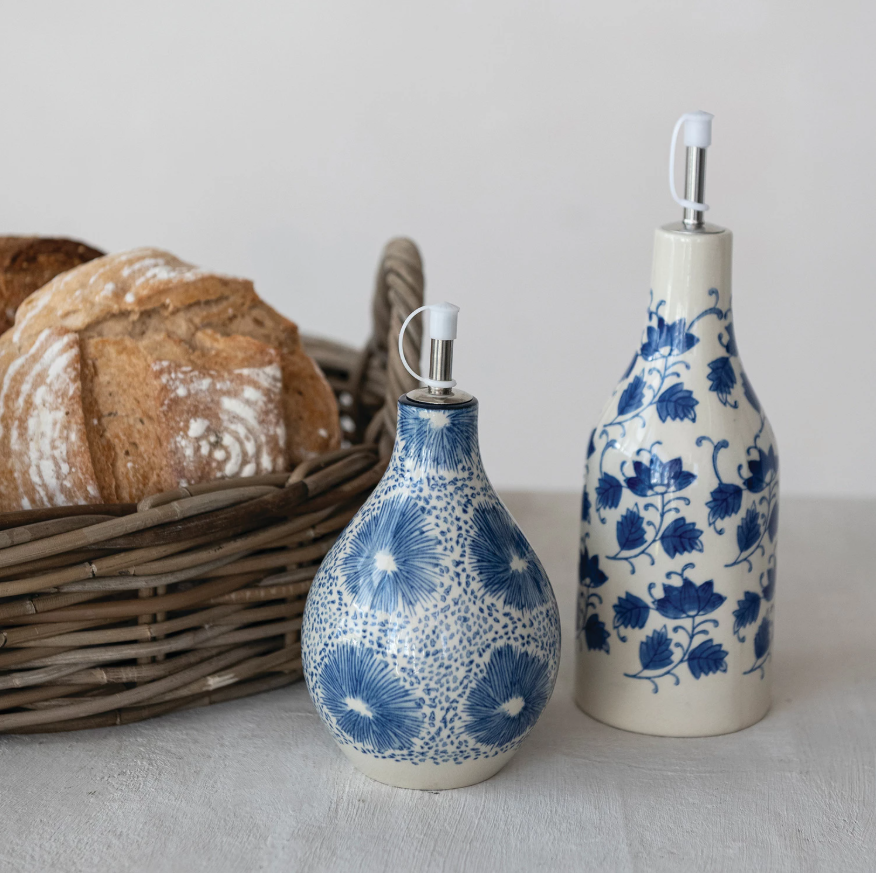Creative Co-Op Stoneware Oil Cruet