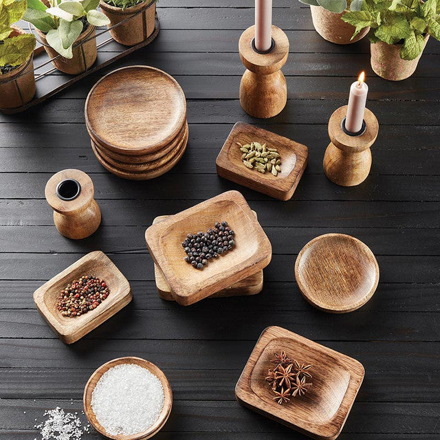 Wooden Tray -Small - Set of 4